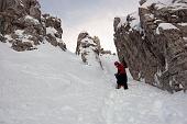 Splendida invernale allo Zuccone Campelli per il Canale dei camosci dai Piani di Bobbio di Valtorta il 17 gennaio 2010 - FOTOGALLERY